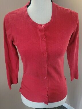 Merona Bright Red Knit Cardigan
